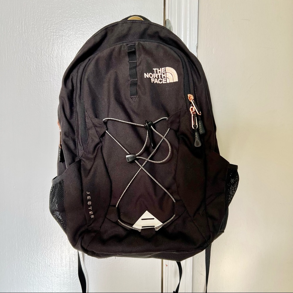 THE NORTH FACE - Black & Rose Gold Jester Backpack Authentic